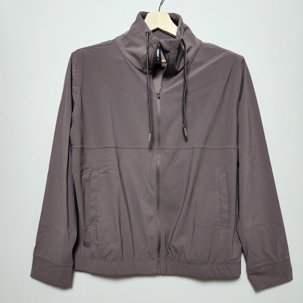 Kirkland Signature Full Zip Lightweight Active Jacket Mauve Brown Size Medium